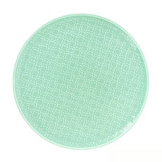 Assiette plate vert amande en porcelaine 26cm Assiette plate vert amande en porcelaine 26cm