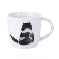 Mug chat assis en porcelaine 40cl Mug chat assis en porcelaine 40cl