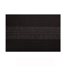 Set de table tissé noir en PVC 45x30cm Set de table tissé noir en PVC 45x30cm