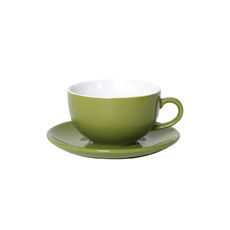 Tasse à déjeuner vert en porcelaine 32cl - Lot de 6 Tasse à déjeuner vert en porcelaine 32cl - Lot de 6
