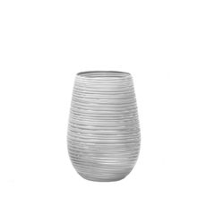 Gobelet haut blanc argent 45cl Gobelet haut blanc argent 45cl