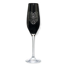 Flûte à champagne en verre noir 21cl Flûte à champagne en verre noir 21cl