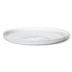 Coupe décorative plate en verre blanc 40cm Coupe décorative plate en verre blanc 40cm