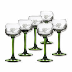 Verre à vin du rhin taillé en cristallin 13cl Verre à vin du rhin taillé en cristallin 13cl