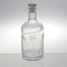 Bouteille à Rhum en verre 70cl Bouteille à Rhum en verre 70cl