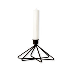 Bougeoir en métal noir forme étoile 8cm Bougeoir en métal noir forme étoile 8cm