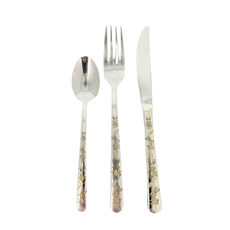 Boite de 3 couverts décor LAPIN en inox Boite de 3 couverts décor LAPIN en inox