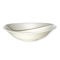 Assiette creuse ovale en porcelaine 21cm Assiette creuse ovale en porcelaine 21cm