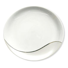 Assiette plate ovale en porcelaine 29cm Assiette plate ovale en porcelaine 29cm